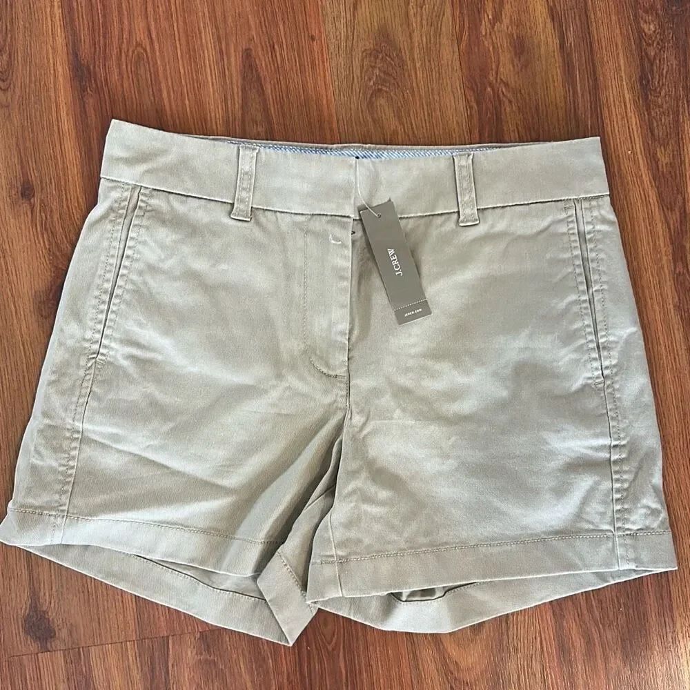 *NWT J Crew tan khaki shorts classic shorts size 0 (*new with imperfections)